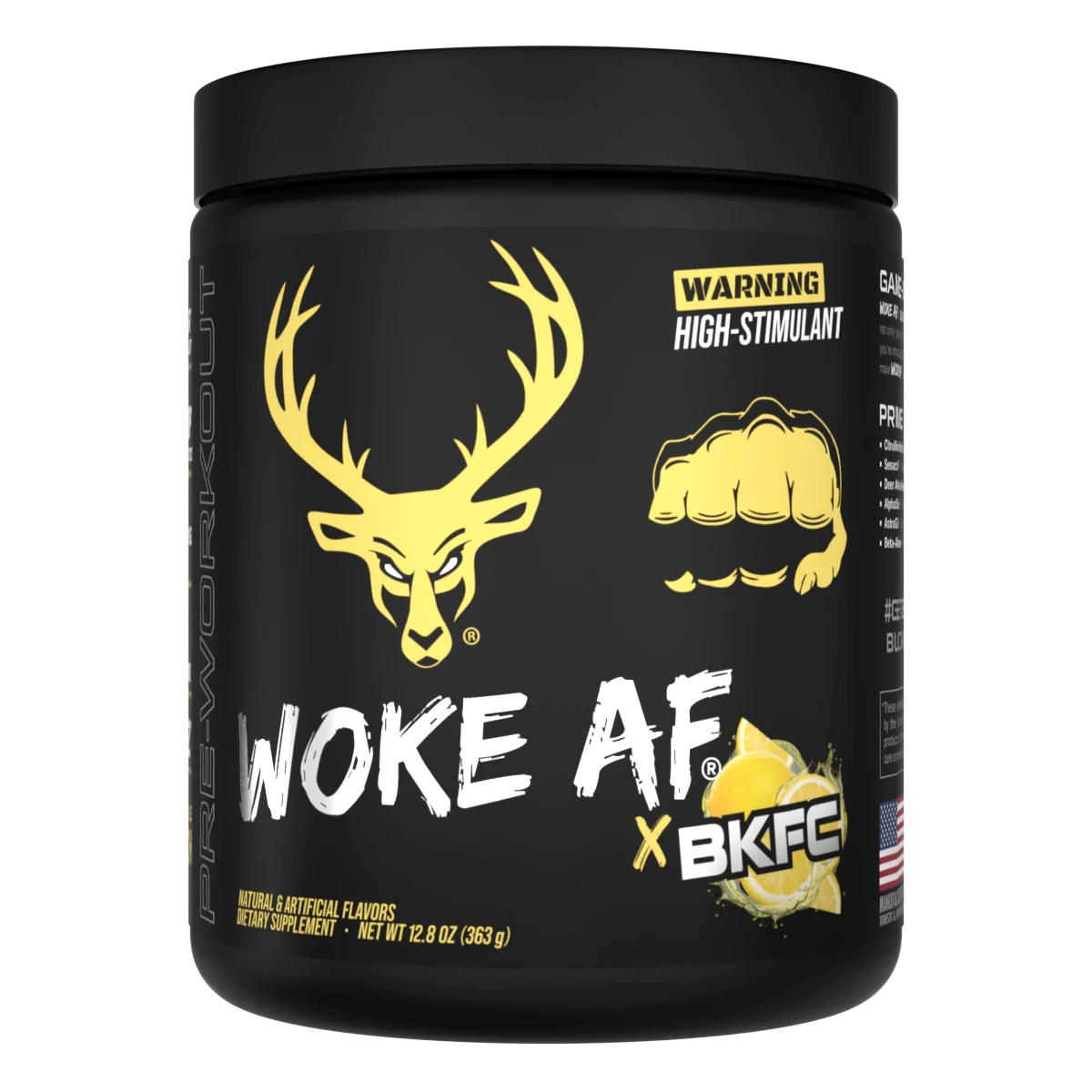 Bucked Up, Woke AF, High Stimulant Pre-Workout, 30 Servings - Ultimate Sup Singapore