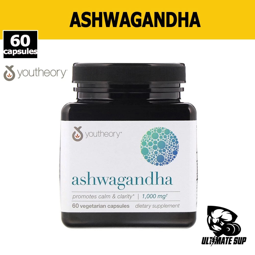 Youtheory, Ashwagandha, 60 Vegetarian Capsules - Ultimate Sup Singapore