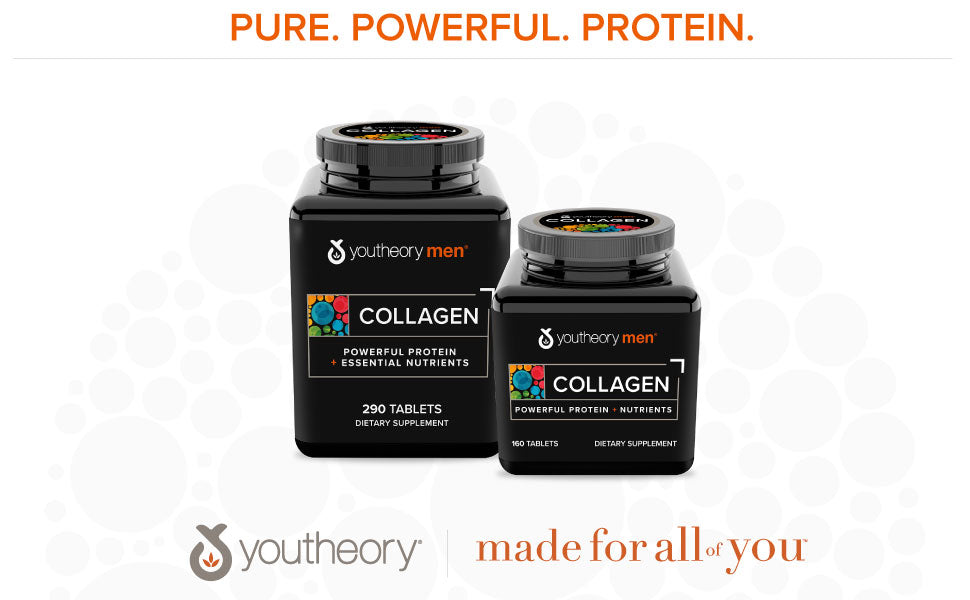 Youtheory, Collagen for Men, 160-290 Tabs - Ultimate Sup Singapore