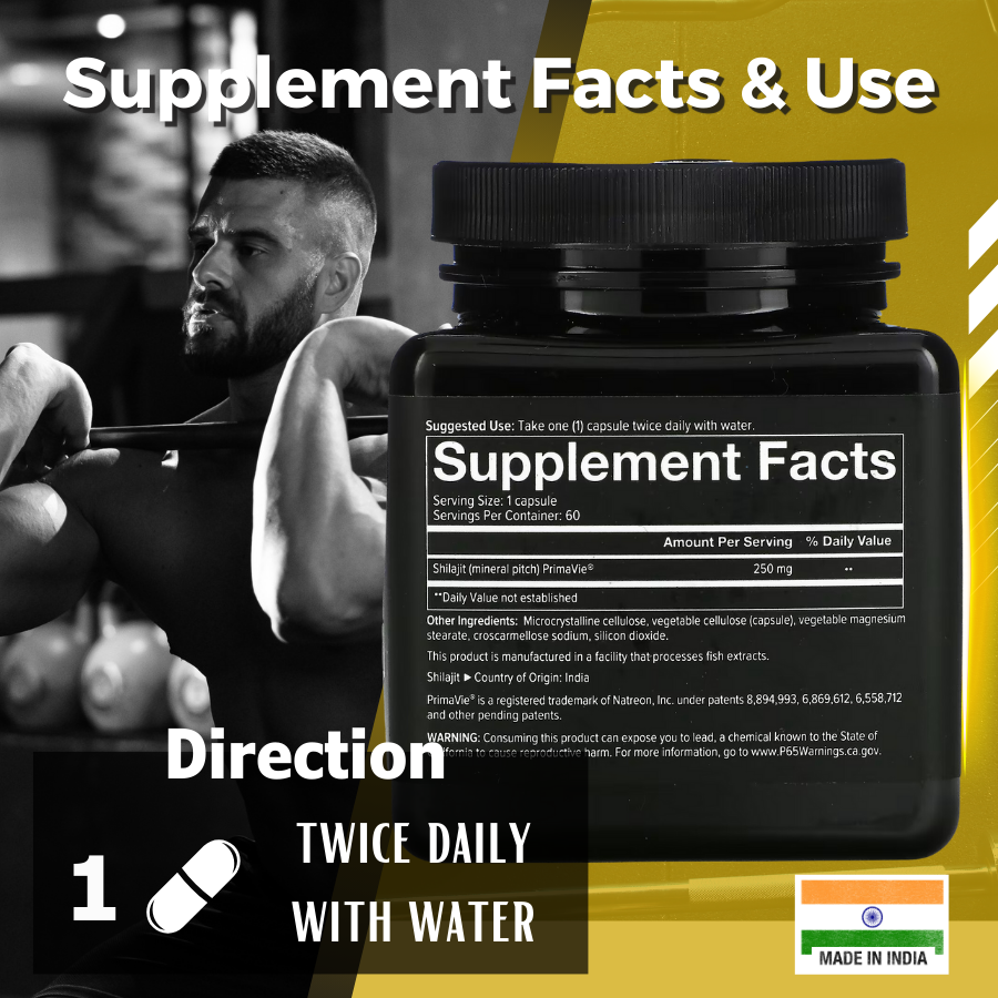 Youtheory Men, Shilajit - Testosteron Booster, 60 Veg Caps - Ultimate Sup Singapore