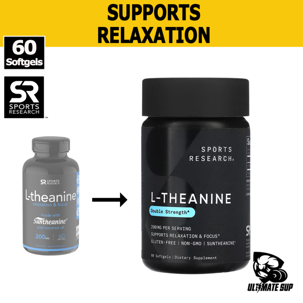 Thumbnail - Sports Research, L-theanine 200mg