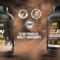 PVL Clean Mass XL, Weight Gainer Protein Powder, EAAs, BCAAs & glutamine, Muscle Recovery, 5-10LBS - Ultimate Sup Singapore