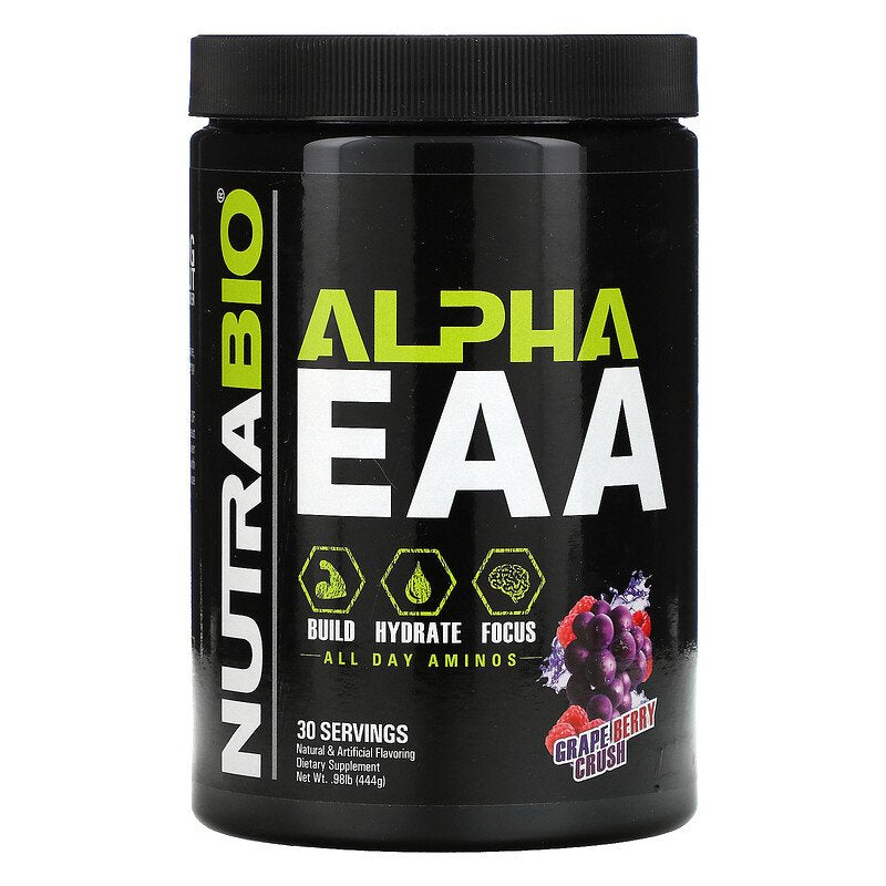 NutraBio, Labs Alpha EAA Build Muscle Enhance, 8g