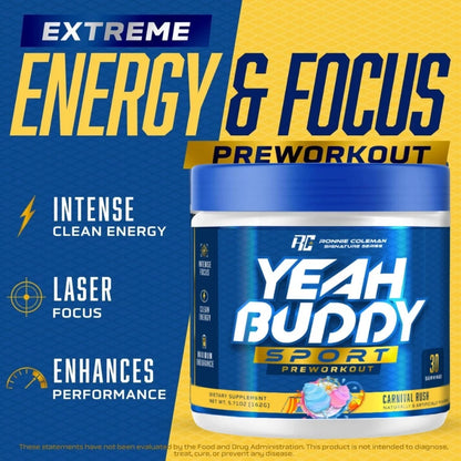 Ronnie Coleman Signature Series, Yeah Buddy Pre Workout, 8oz