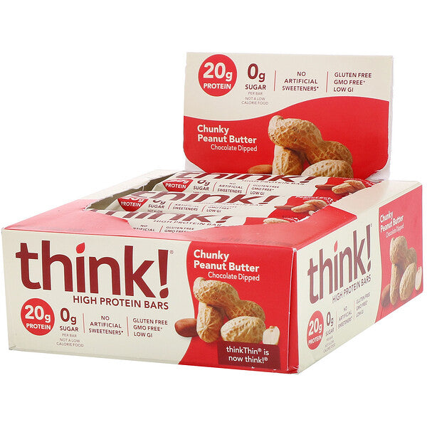 Think !, High Protein Bars, Brownie Crunch, 10 Bars, 2.1 oz (60 g) Each - Ultimate Sup Singapore