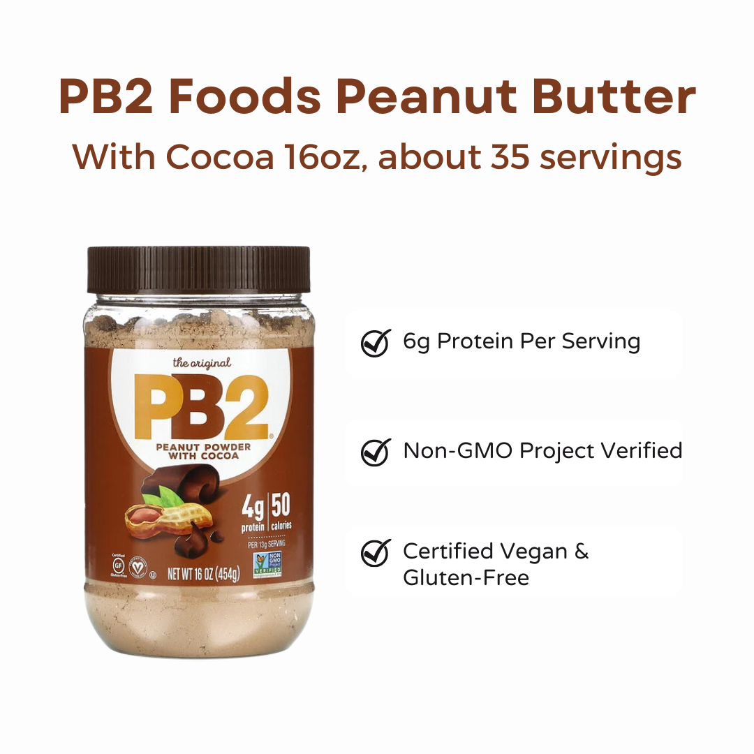 PB2 Foods, The Original PB2, Powdered Peanut Butter, 6.5 - 16 - 32 oz - Ultimate Sup Singapore