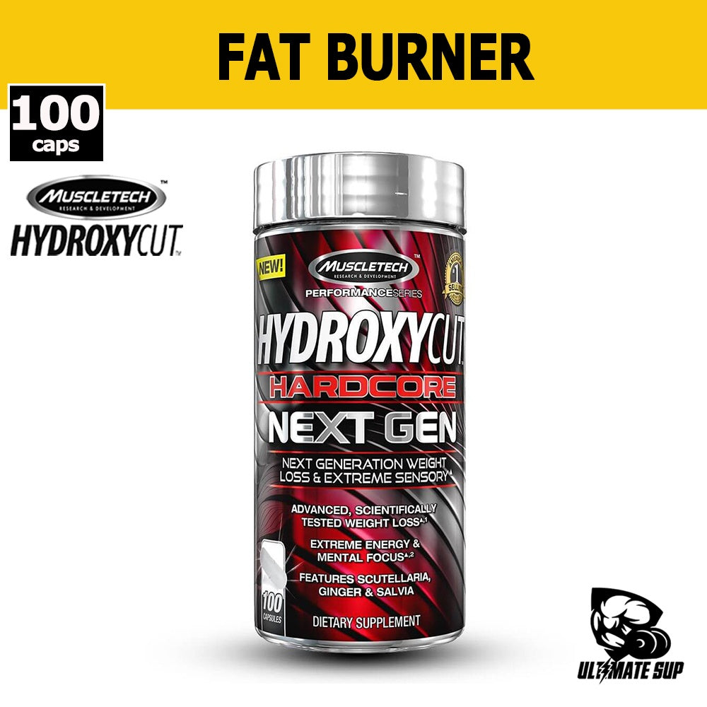 Muscletech Hydroxycut Hardcore Next Gen | Weight Loss | Weight Management | Fat Burner | Slim Body | 100 Caps - Main Front