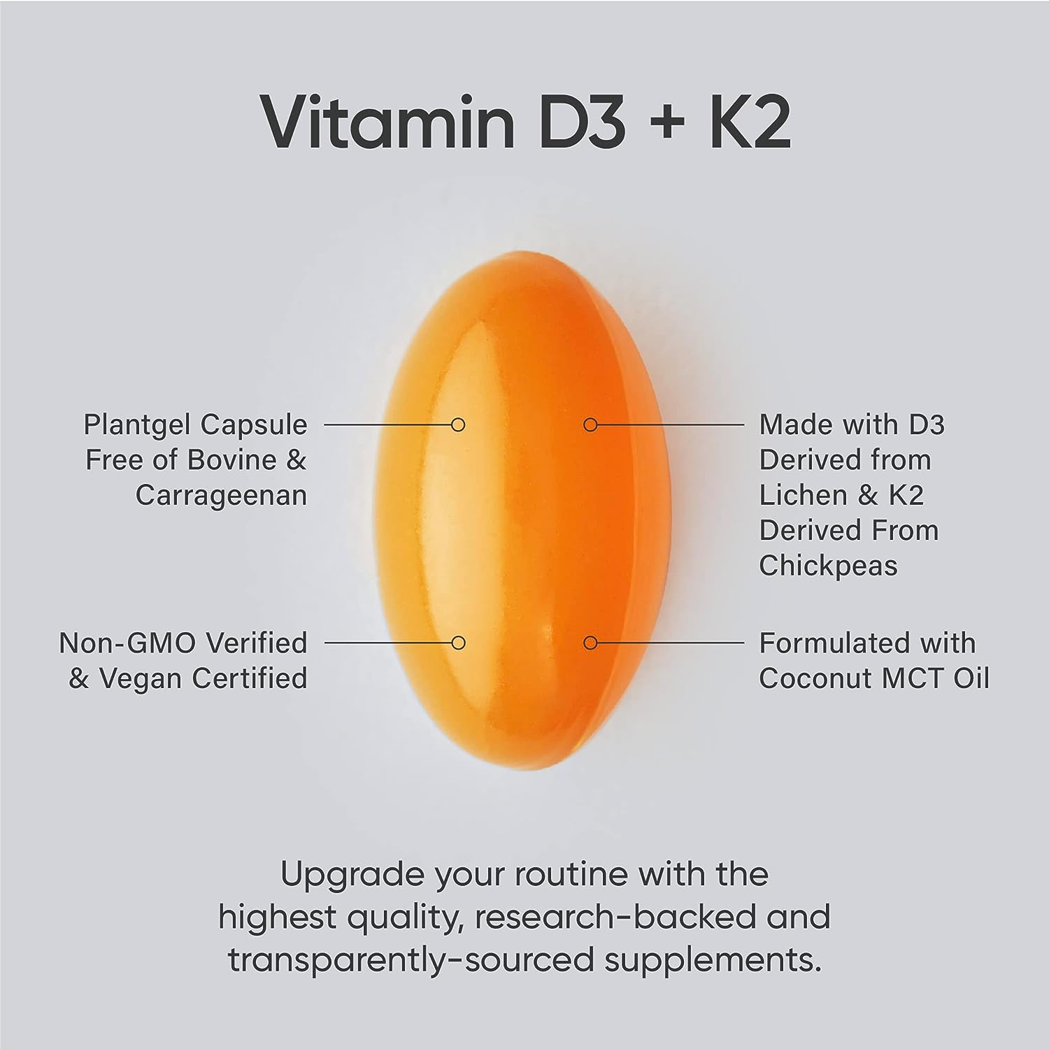 Sports Research, Vitamin K2 + D3, 60 Veggie Softgels/ Servings - Ultimate Sup Singapore