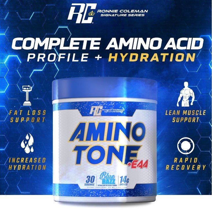 Ronnie Coleman, Amino Tone, EAA, 30 Servings - Ultimate Sup Singapore