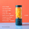 Hyundai Portable Automatic Blender Bottle | Personal Fruit Juicer | Protein Shaker 4 Blades 400ml - Ultimate Sup Singapore