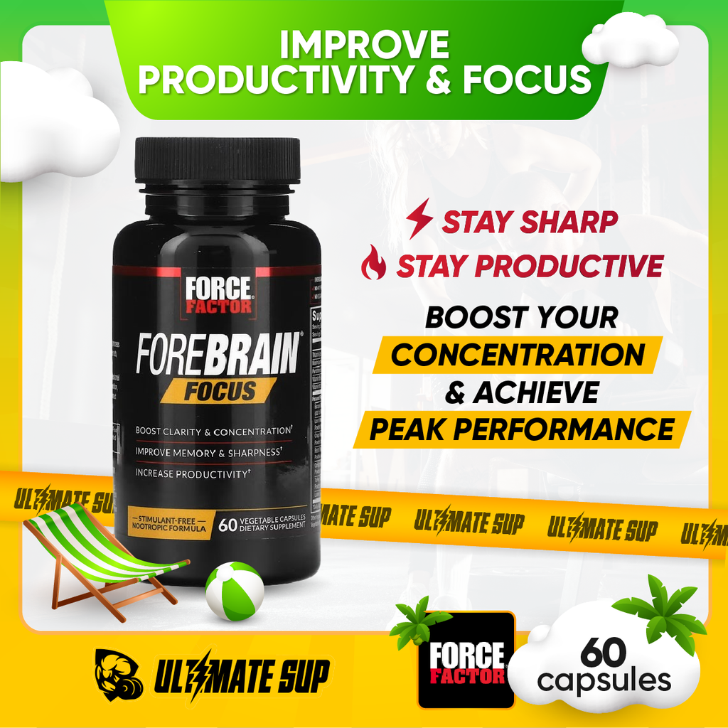 Force Factor, Forebrain Focus, 60 Vegetable Capsules - Thumbnail