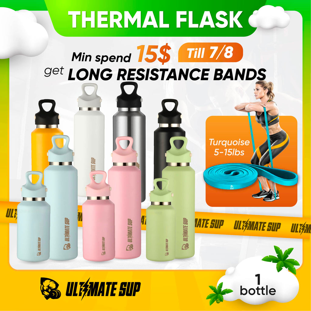 Frost Vial, 600ml, Thermal Flask Insulated Stainless Steel Water Bottle, Double Layer, Threadless Lid - Ultimate Sup