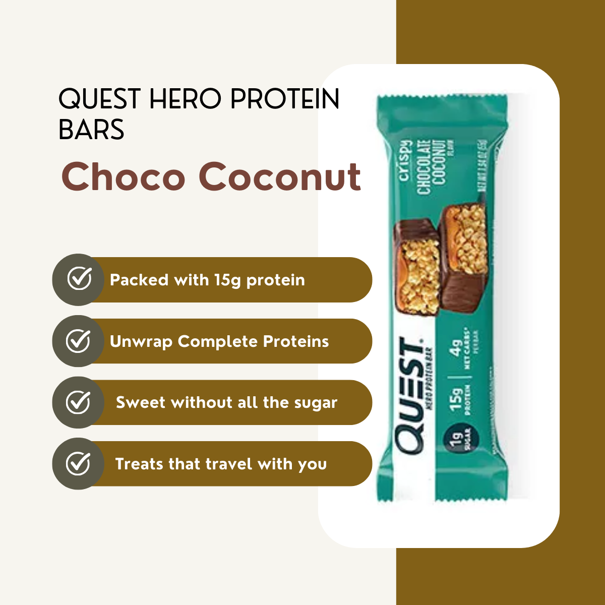 Protein Bar Low Carb, Various Brands and Assorted Flavors, 1pcs