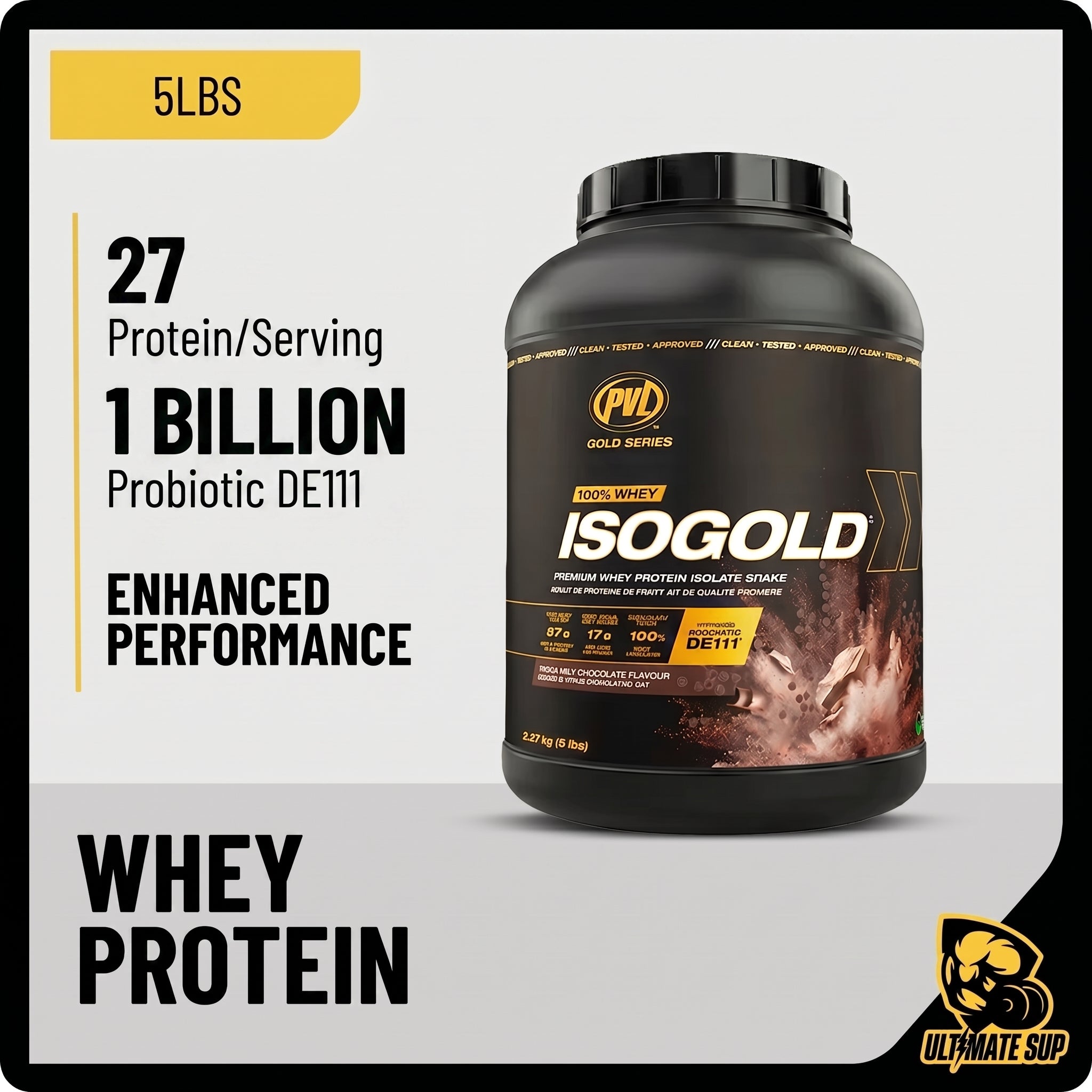PVL Gold Series, Iso Gold - Whey Protein Isolate, 5 lbs (NEW)