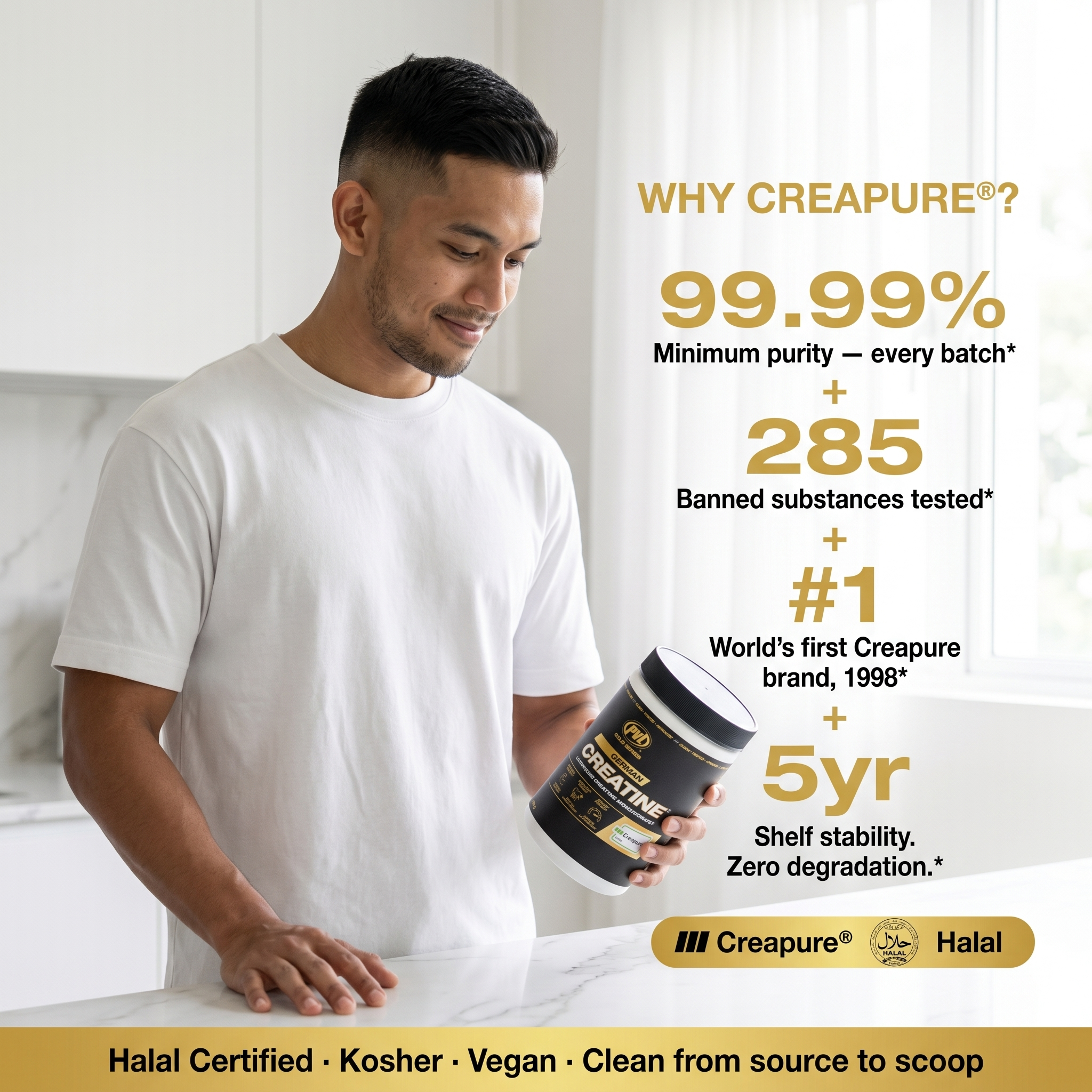 PVL, 100% German Creapure Creatine Monohydrate, 410g