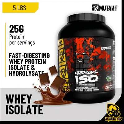 Mutant, Hardcore Iso (The Gourmet Standard) - Whey Isolate, 5 lbs