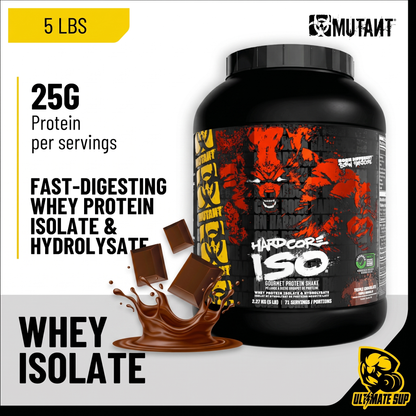 Mutant, Hardcore Iso (The Gourmet Standard) - Whey Isolate, 5 lbs