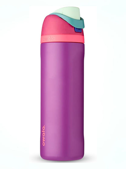 Owala, FreeSip Insulated Stainless Steel Blender Bottle w Locking Push Button Lid, 19oz - 24oz - 32oz - 40oz