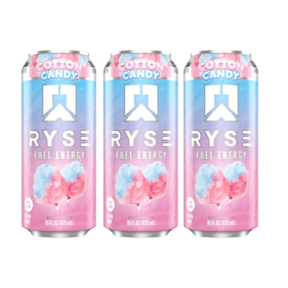 RYSE Fuel Energy Drink, Clean Energy No Crash, Zero Sugar & Vegan, Smooth Energy Boost, 473ml, 3-12pcs