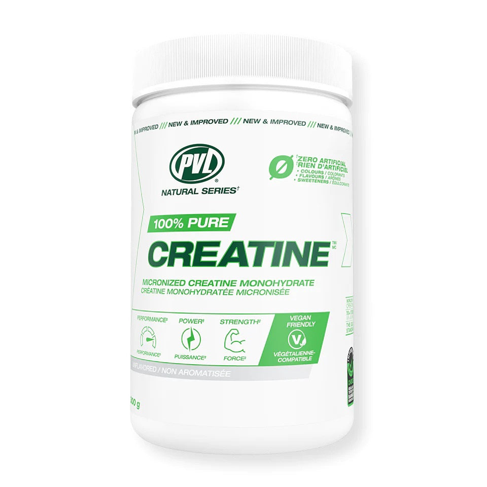 PVL 100% Pure Creatine, Power and Strength, Unflavoured, 300 - 1000g - Ultimate Sup Singapore