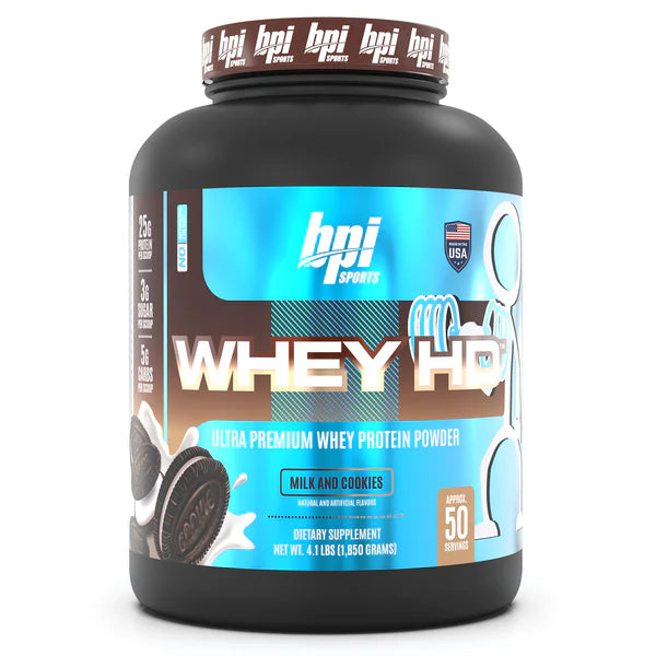 BPI Sports, Whey HD, Ultra Premium Whey Protein Powder, 4.1lbs - Ultimate Sup Singapore