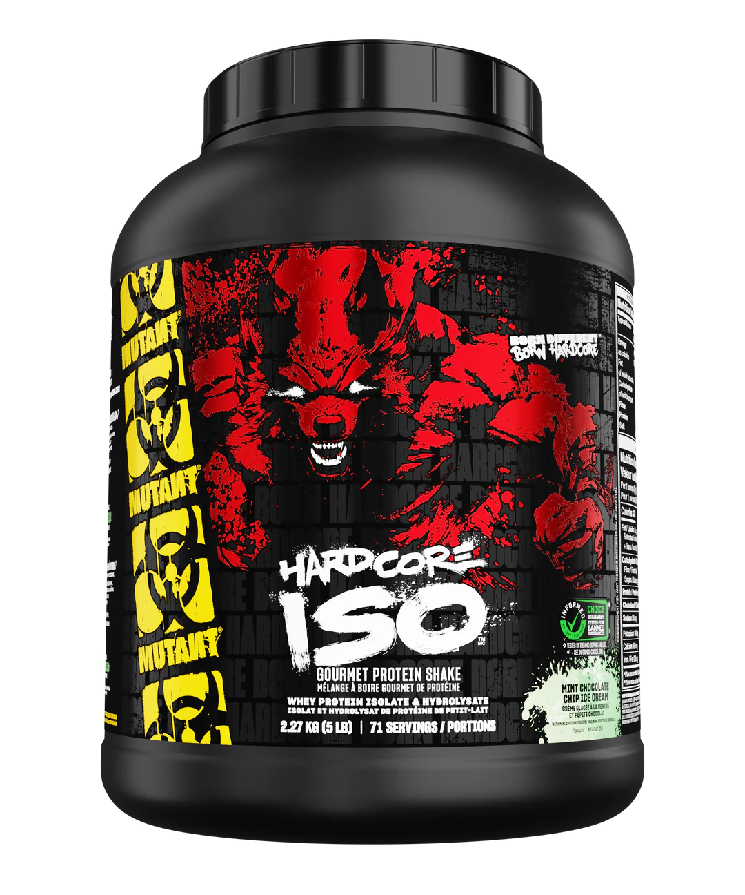 Mutant, Hardcore Iso (The Gourmet Standard) - Whey Isolate, 5 lbs