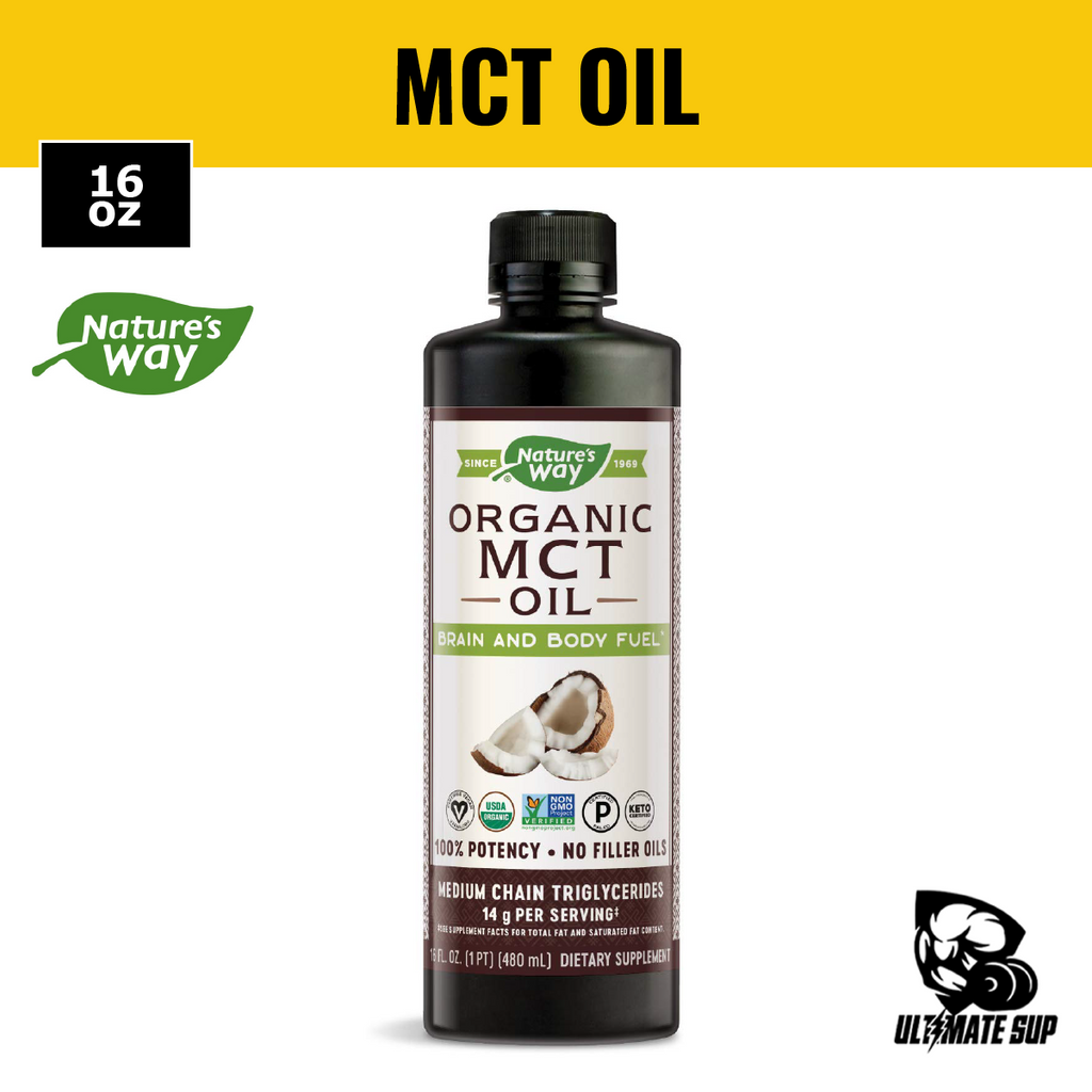 Nature's Way, Organic MCT Oil | Supports Ketogenic Diets | Promote Weight Loss, 480 ml - Main Front