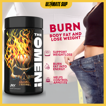 JNX Sports The Omen Fat Burner For Weight Loss, 50 Servings - Ultimate Sup Singapore