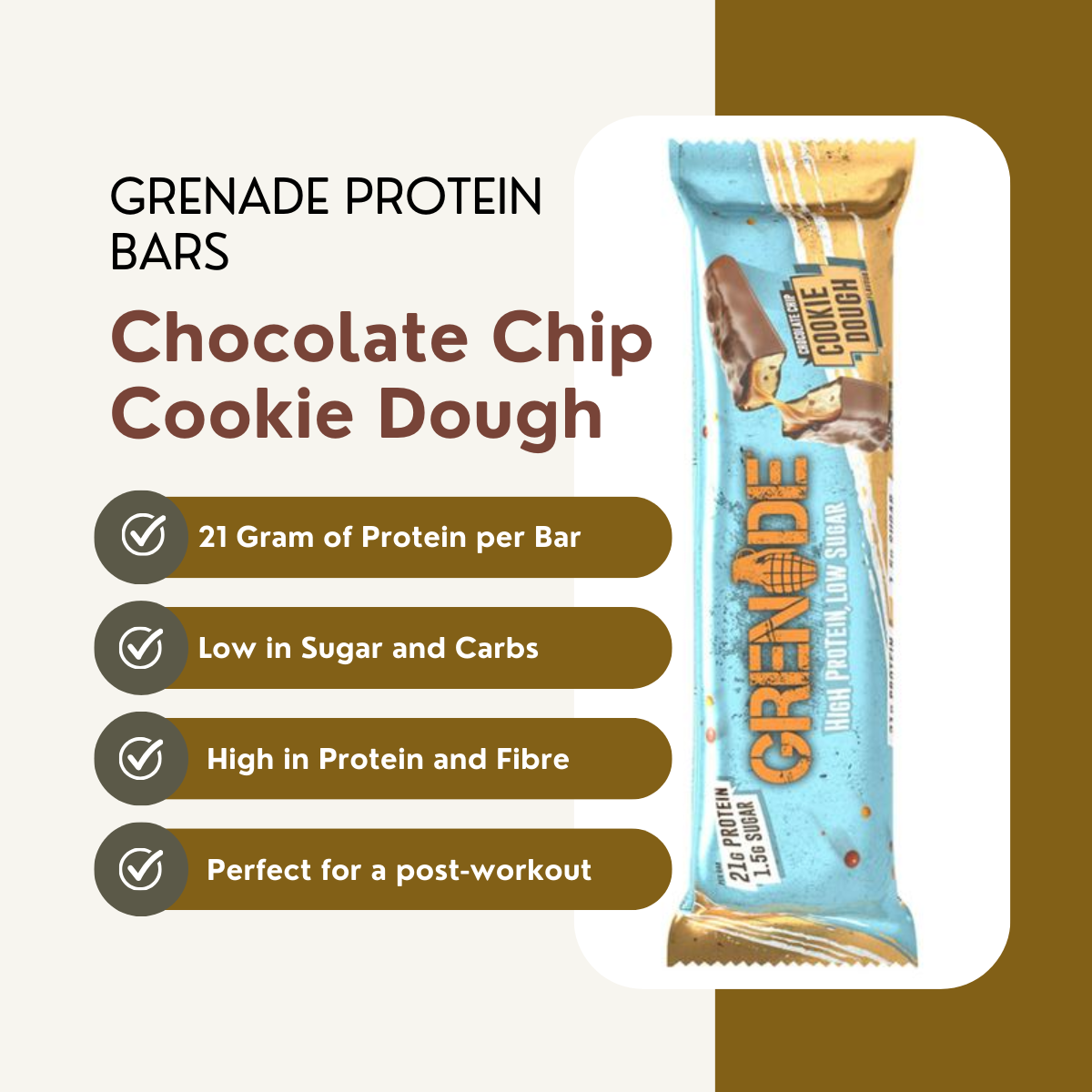 Protein Bar Low Carb, Various Brands and Assorted Flavors, 1pcs