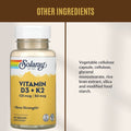 Solaray Vitamin D3 + K2, 60-120 Vegcaps - Ultimate Sup Singapore