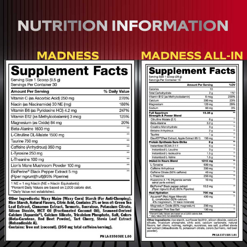 Combo TOTAL PERFORMANCE, Mutant Whey 5lb + CreaKong 300g + Omega 3 200s + Mutant Madness 225g, Build Muscle & Recovery - Ultimate Sup Singapore