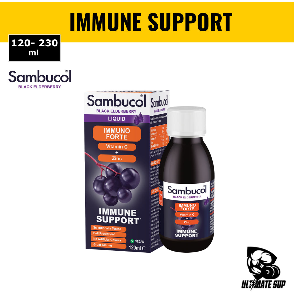 Sambucol Immuno Forte Liquid, With Vitamin C and Zinc, Strengthen Immune System, No Artificial Colours, 120 - 230ml, Thumbnails
