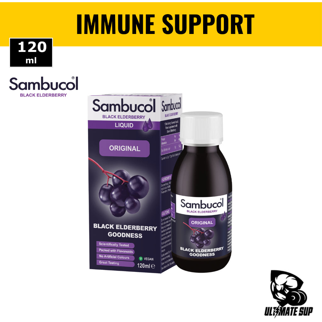 Sambucol Original Liquid, Black Elderberry Extract, 120ml - Ultimate Sup Singapore