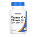 Nutricost, Vitamin K2 + Vitamin D3, 120 Softgels - Ultimate Sup Singapore