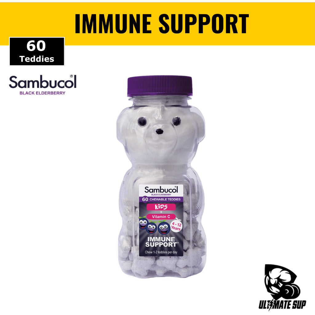 Sambucol Kids, PLUS Vitamin C, Support Immune System, Chewable 60 Teddies, Thumbnails