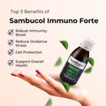 Sambucol Immuno Forte, PLUS Vitamin C + Zinc, Support Immunity, No Added Sugar, 120ml - Ultimate Sup Singapore