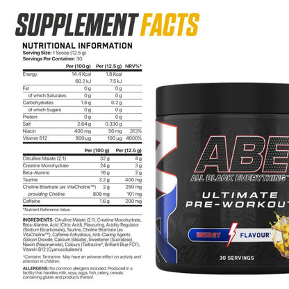 Applied Nutrition, ABE Pre-Workout All Black Everything Pre, 30Servings
