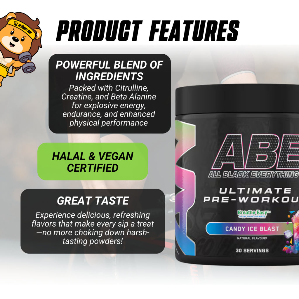 Applied Nutrition, ABE Pre-Workout All Black Everything Pre, 30Servings