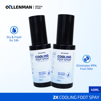 AllenMan, Cooling Foot Spray Foot Deodorant Shoe, 45ml
