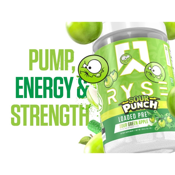 Ryse Loaded Pre V3, High-Stim Pre-Workout for Clean Energy & Focus, Focus & Pump Formula, 30 Servings