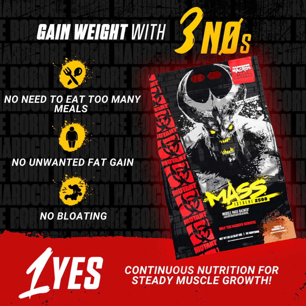 Mutant, Mass Extreme 2500, 2.2-20 lbs
