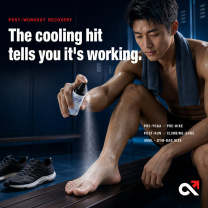 AllenMan, Cooling Foot Spray Foot Deodorant Shoe, 45ml