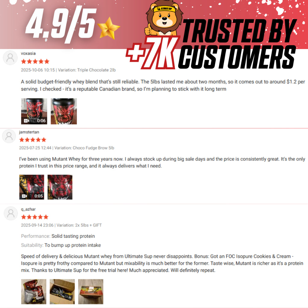 Mutant, Hardcore Iso - Whey Isolate, 1.6-5 lbs