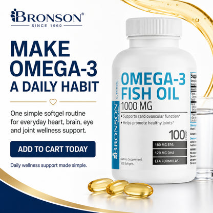 Bronson, Omega-3 Fish Oil EPA DHA 100/250, 1000mg