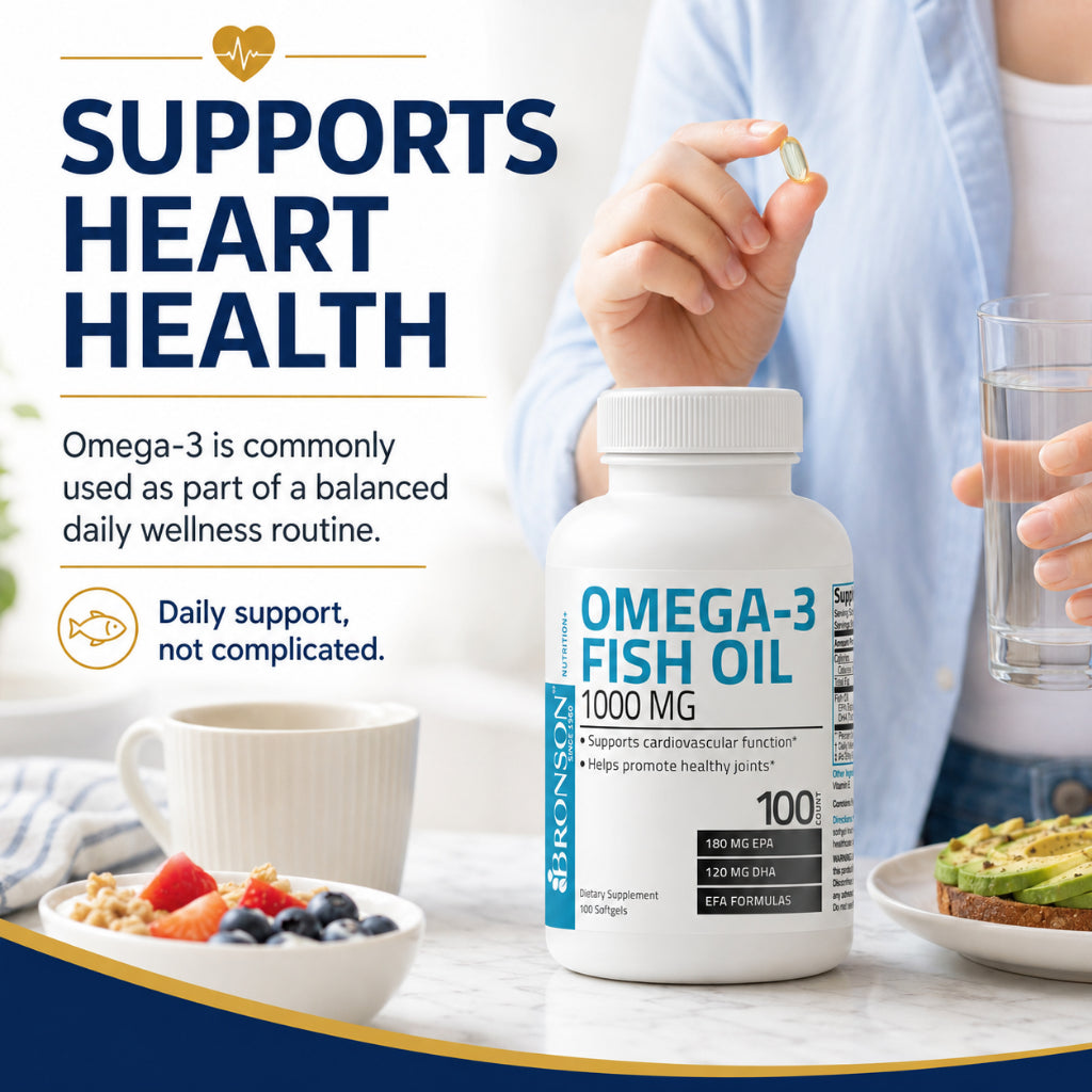 Bronson, Omega-3 Fish Oil EPA DHA 100/250, 1000mg