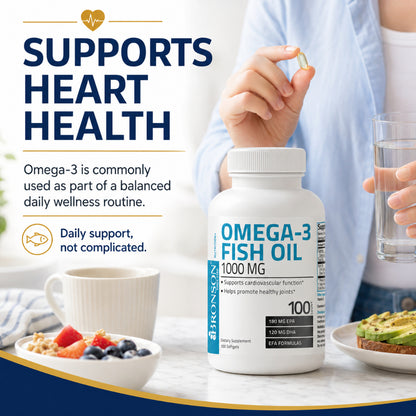 Bronson, Omega-3 Fish Oil EPA DHA 100/250, 1000mg