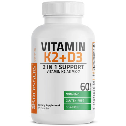 Bronson, Vitamin K2 MK7 with D3 Formula, 180cap