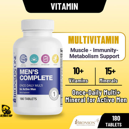 Bronson, ONE Daily Men’s Complete Multivitamin Multimineral, 180Tablets