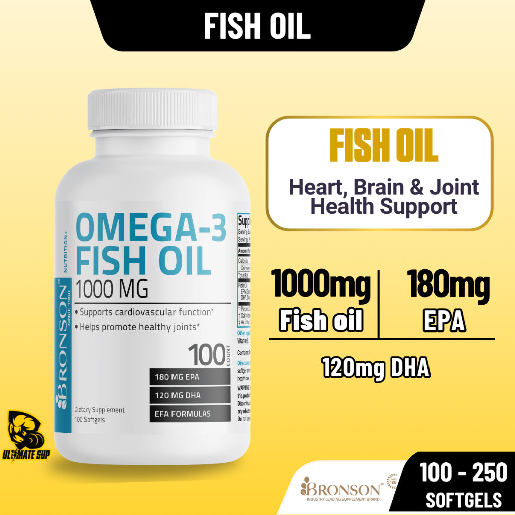 Bronson, Omega-3 Fish Oil EPA DHA 100/250, 1000mg