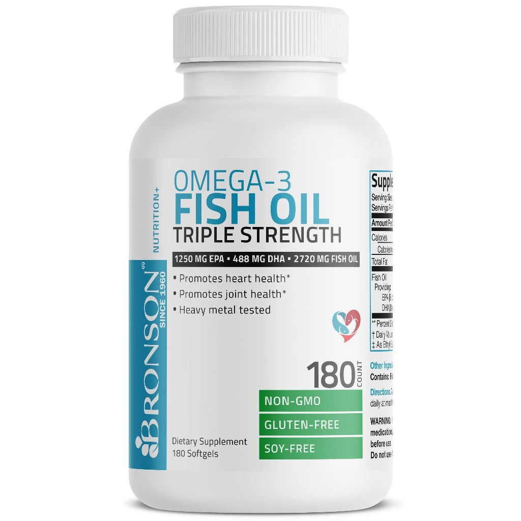 Bronson, Omega 3 Fish Oil Triple Strength, 2720mg